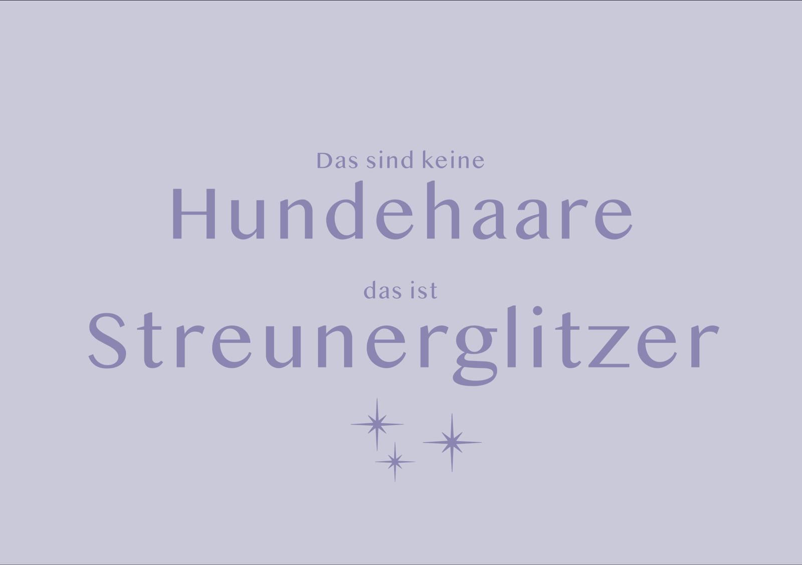 Das sind keine Hundehaare...