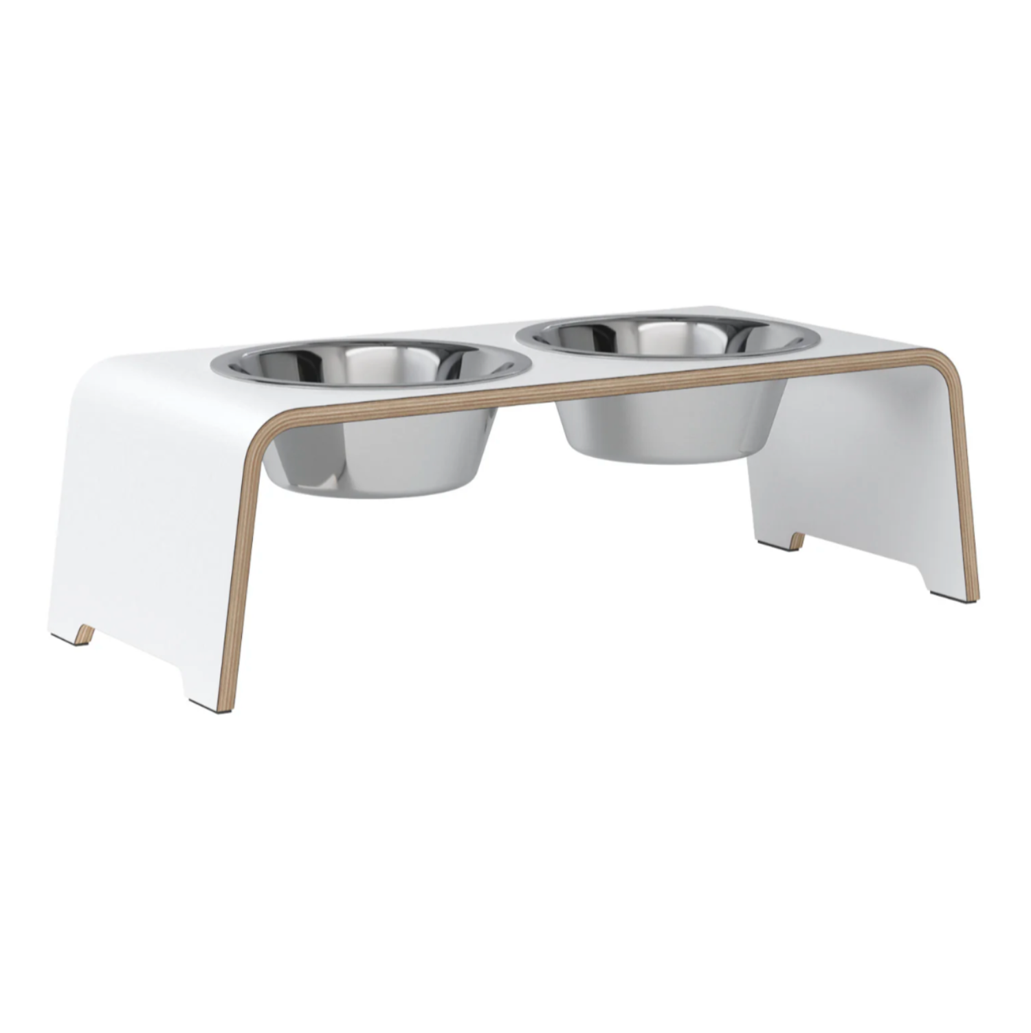 dogBar® - HPL weiss mit Edelstahl