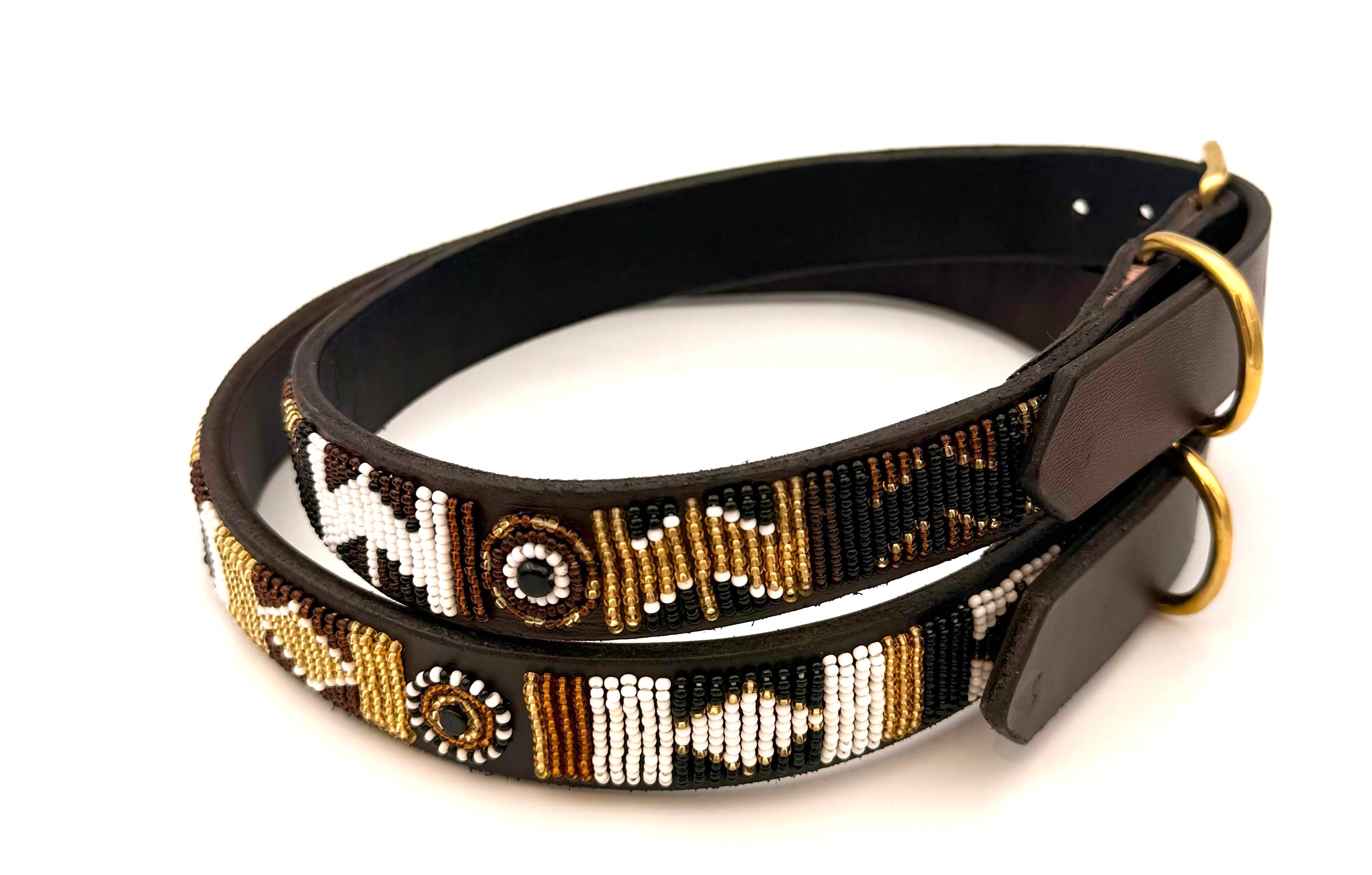 Lederhalsband Braun