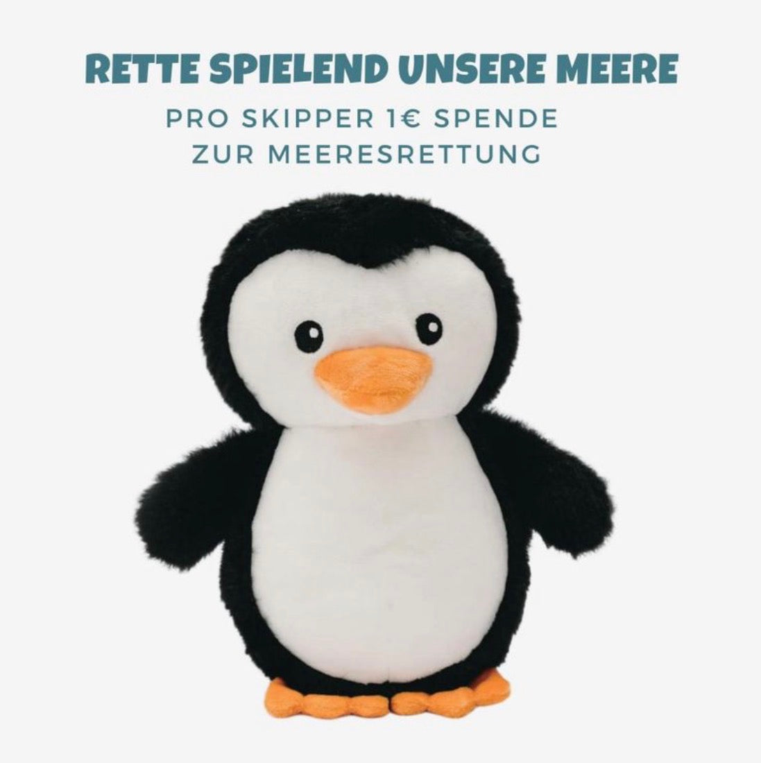 Pinguin "Skipper" – Nachhaltiges 2-in-1 Hundespielzeug mit Überraschung