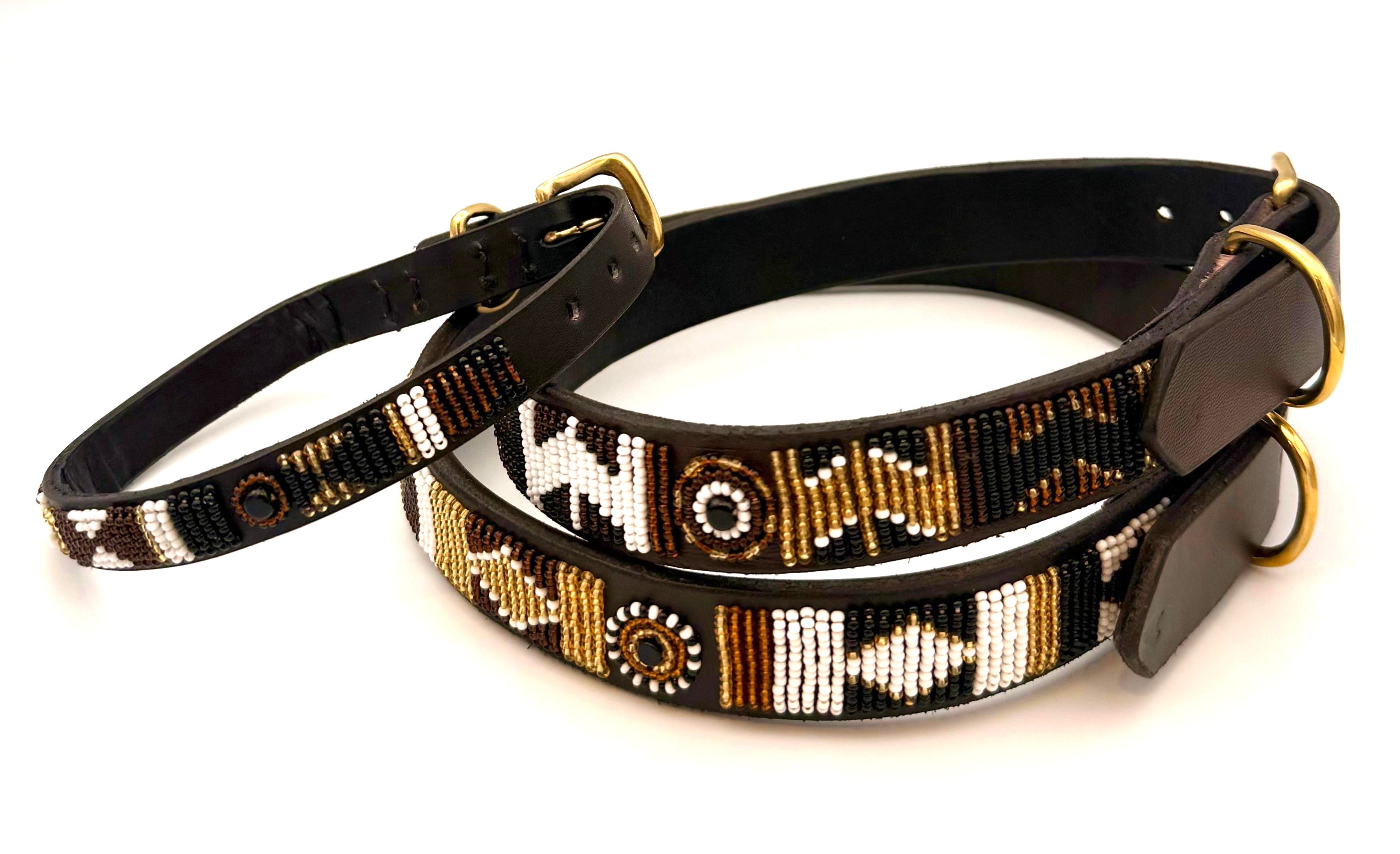 Lederhalsband Braun