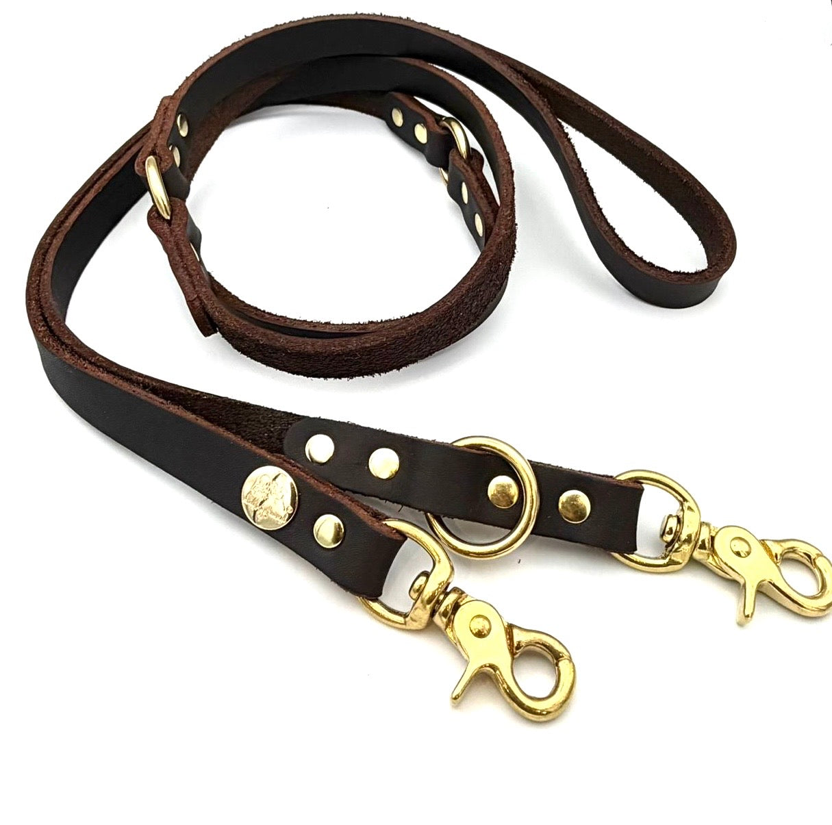 Fettlederleine Dunkelbraun