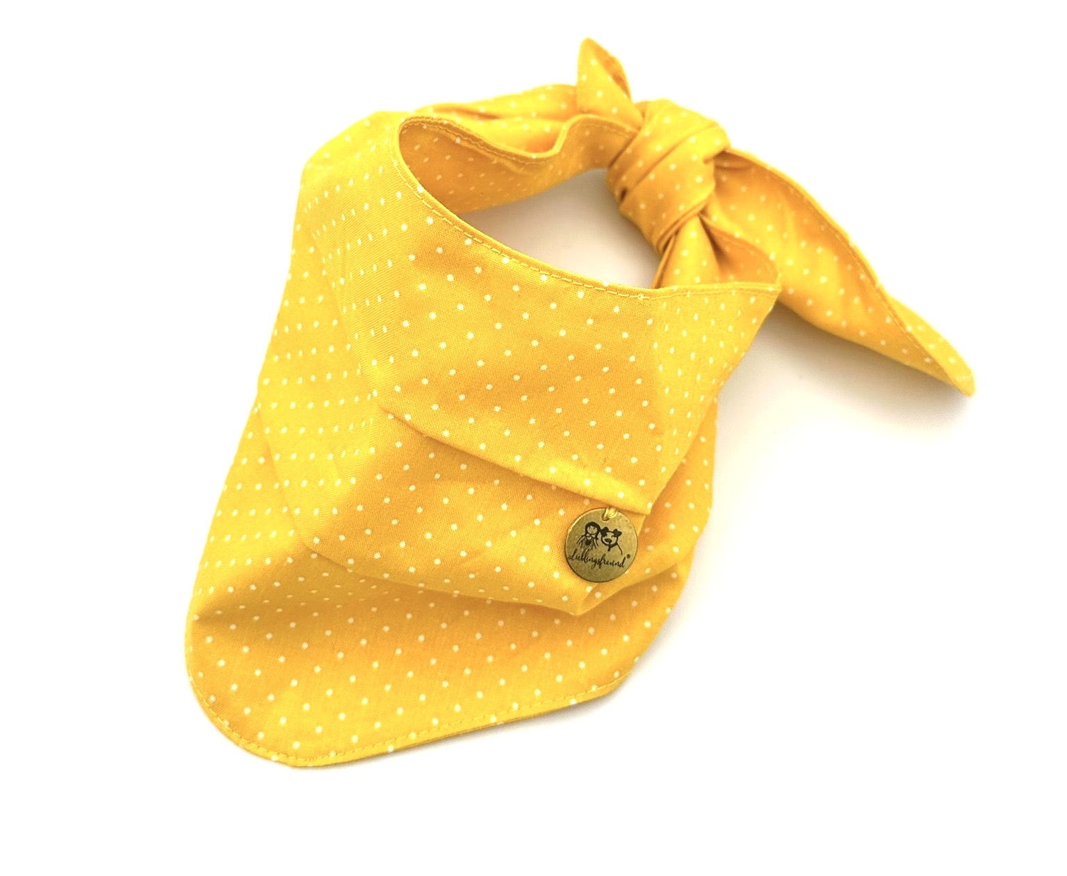 Halstuch aus Baumwolle gelb