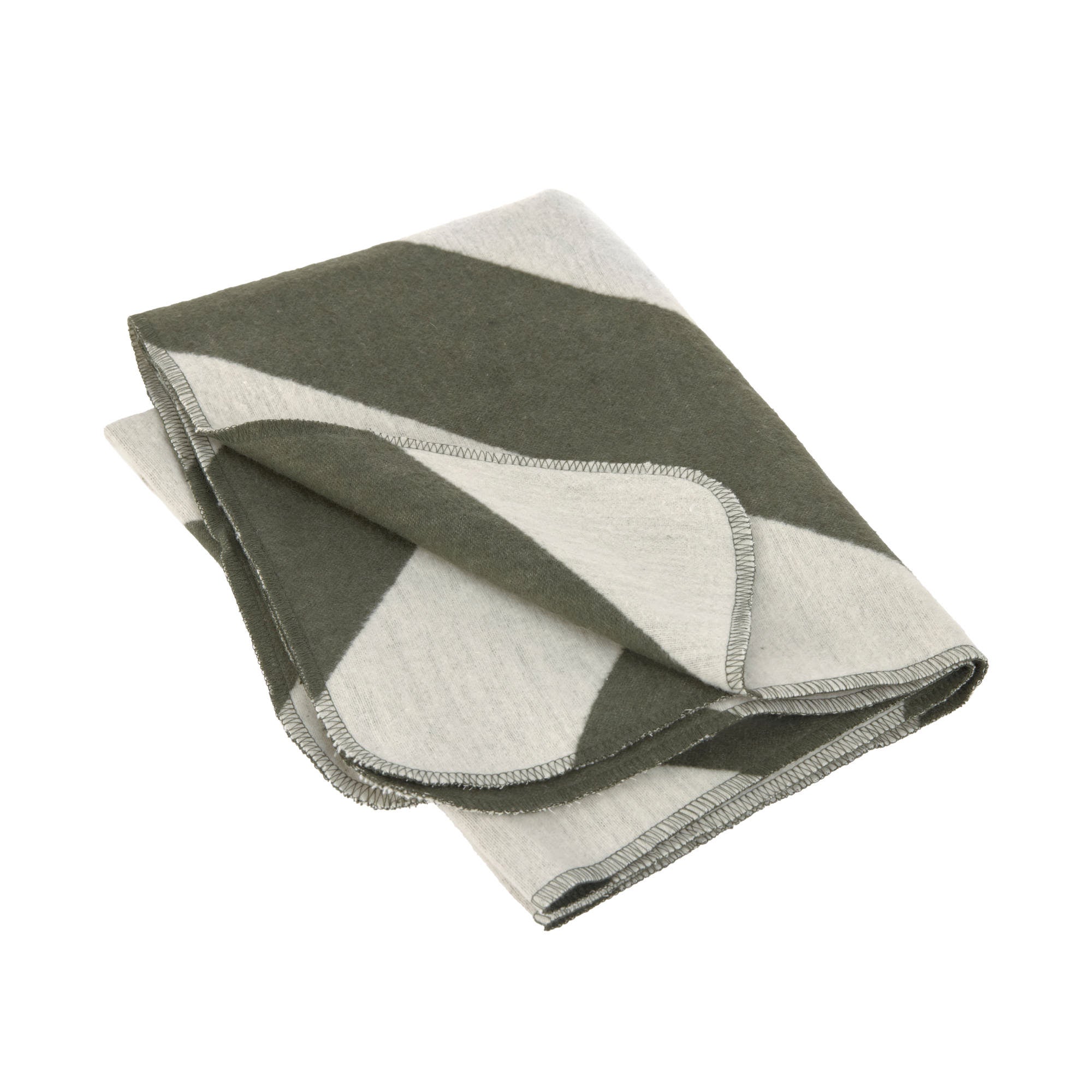 Kuscheldecke Streifen Oliv