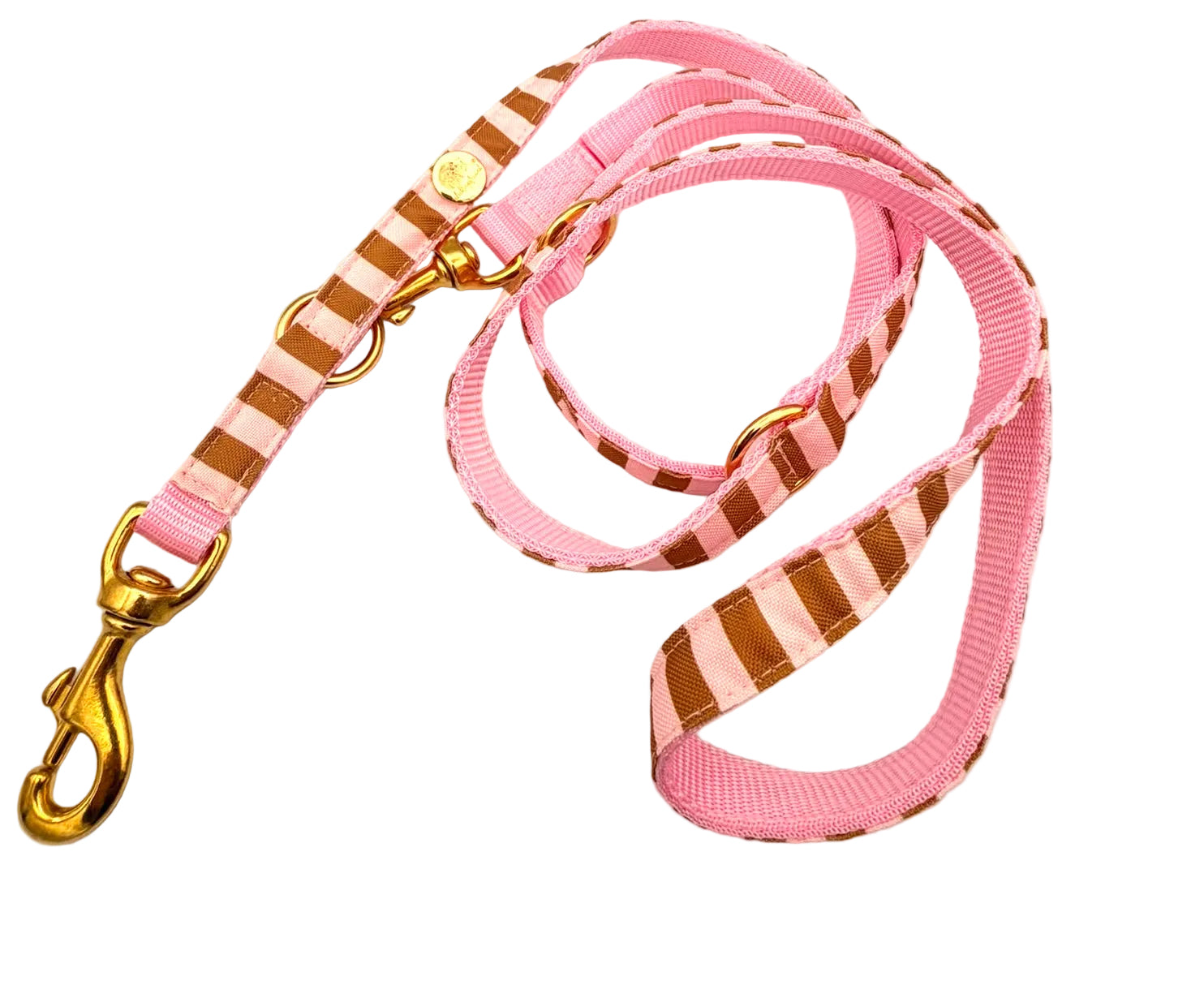 Stoffleine Streifen Rosa