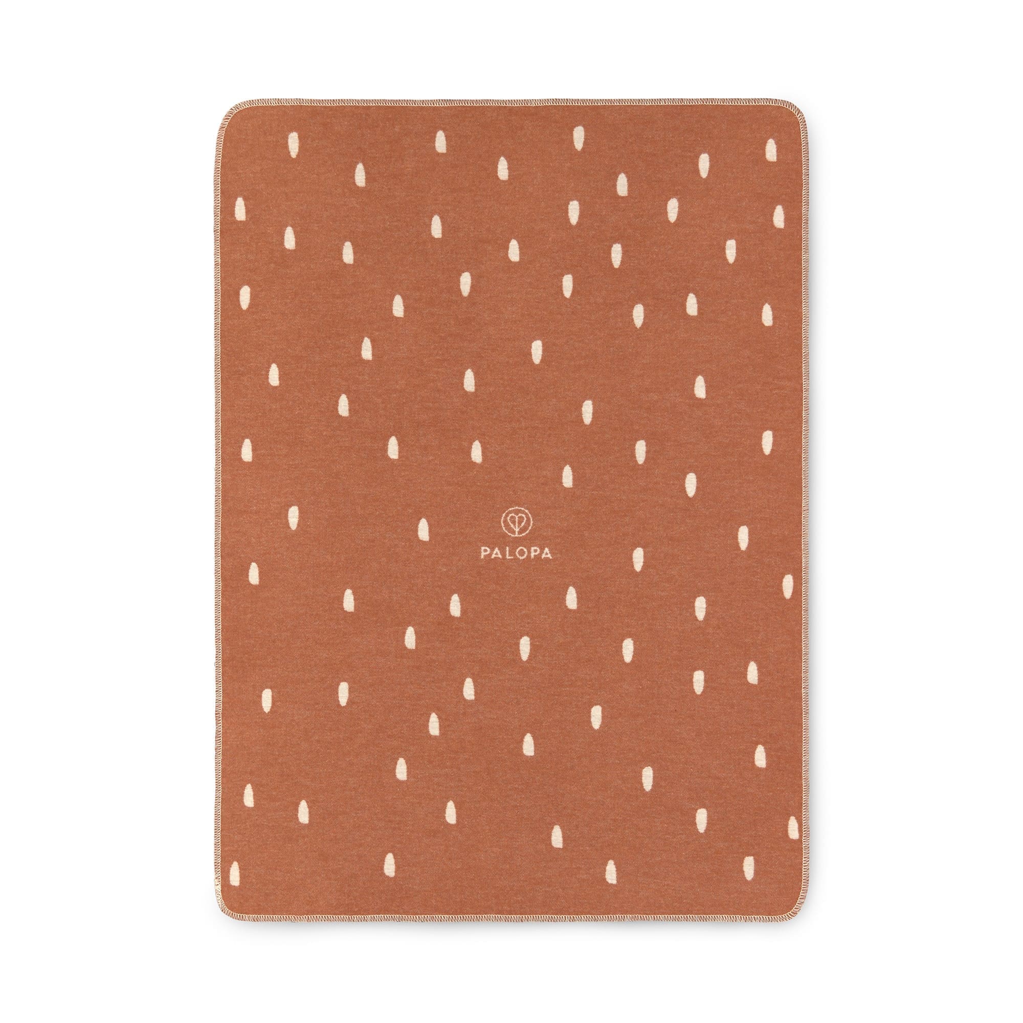 Kuscheldecke Punkte Zimt